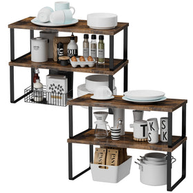 OGEMXU set of 4 kitchen shelves enabling versatile organization in any space