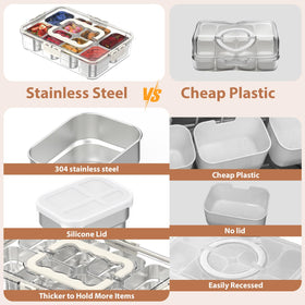 OGEMXU Snackle Box Container built-in handle for easy carrying