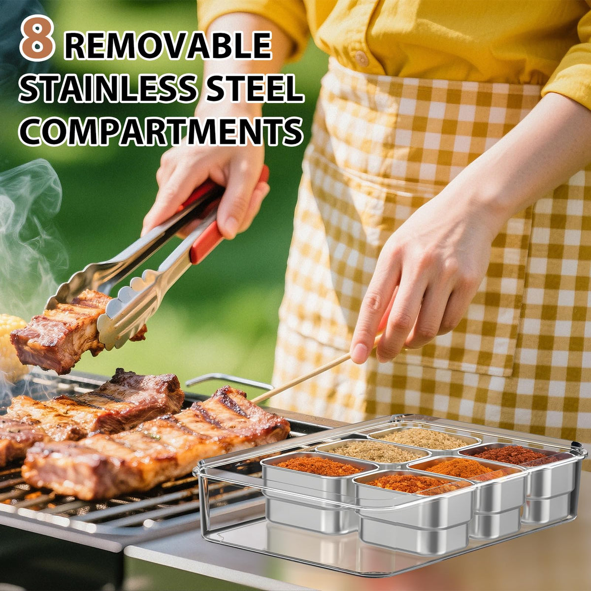 OGEMXU Snackle Box Container compact stackable design saves space
