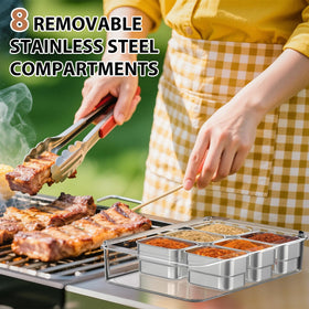 OGEMXU Snackle Box Container compact stackable design saves space