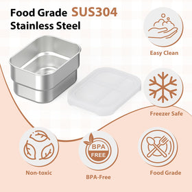 OGEMXU Snackle Box Container crystal-clear walls showcase snacks at a glance