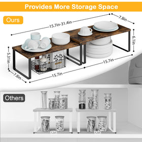 OGEMXU sturdy construction supports heavy items with durable finish