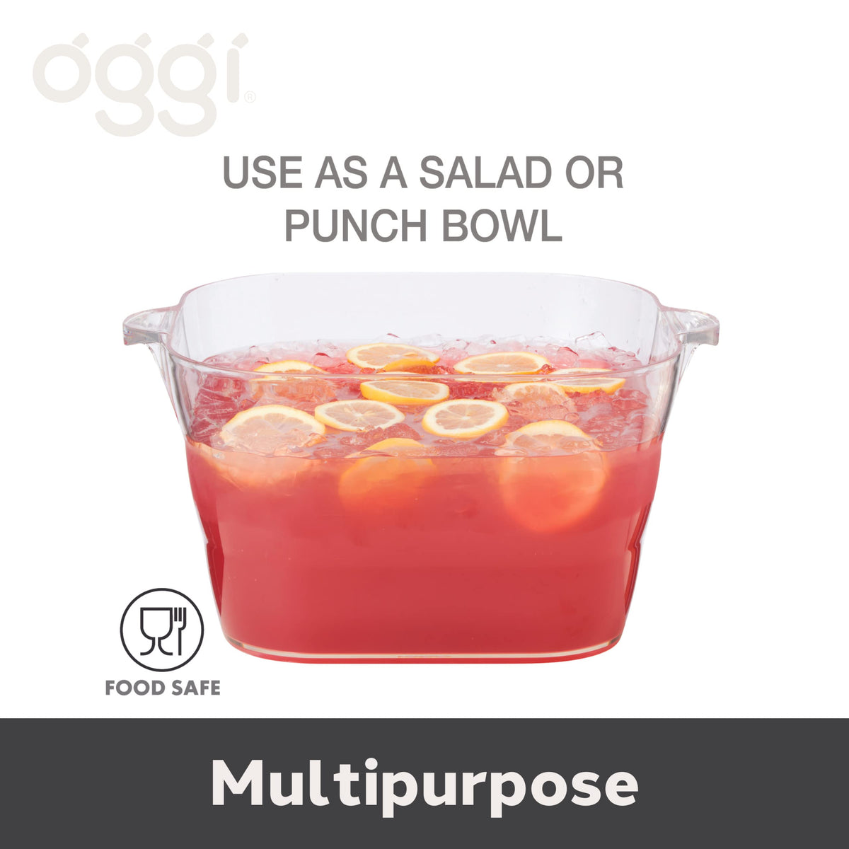 OGGI large tub measures 16.75 by 14 inches for ample space