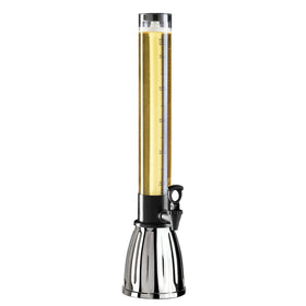 OGGI Beer Tower 88oz with sturdy chrome base for stable, eye-catching service