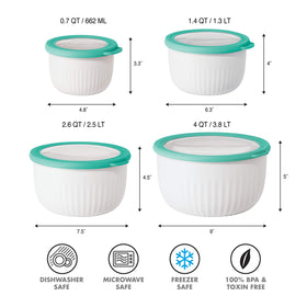 Oggi see-through lid window lets you glance at contents quickly.