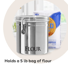Oggi BPA-free, lead-free stainless steel storage for safe kitchen use