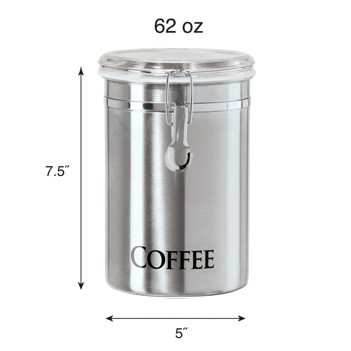 Oggi see-through lid shows beans for quick selection.