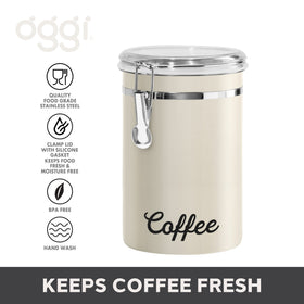Oggi tinted see-thru top lets you check contents without opening.