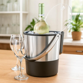 Oggi sleek design fits indoor and outdoor entertaining.