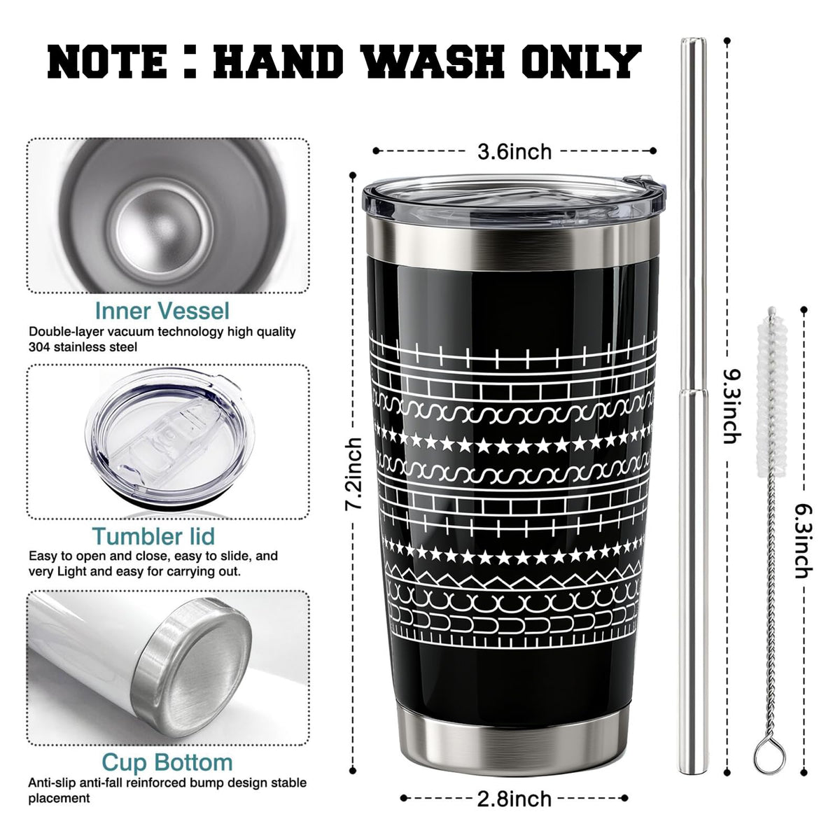 OGGOVIBE Hidden Message Tumbler in use, fits most car cup holders for travel.