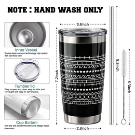 OGGOVIBE Hidden Message Tumbler in use, fits most car cup holders for travel.