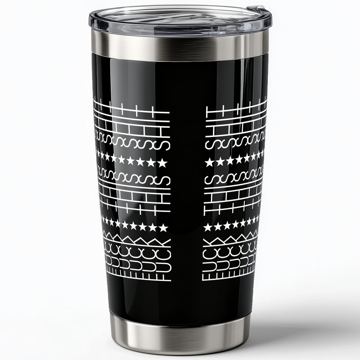 OGGOVIBE Hidden Message Tumbler lid closed, leak-proof design for secure travel.