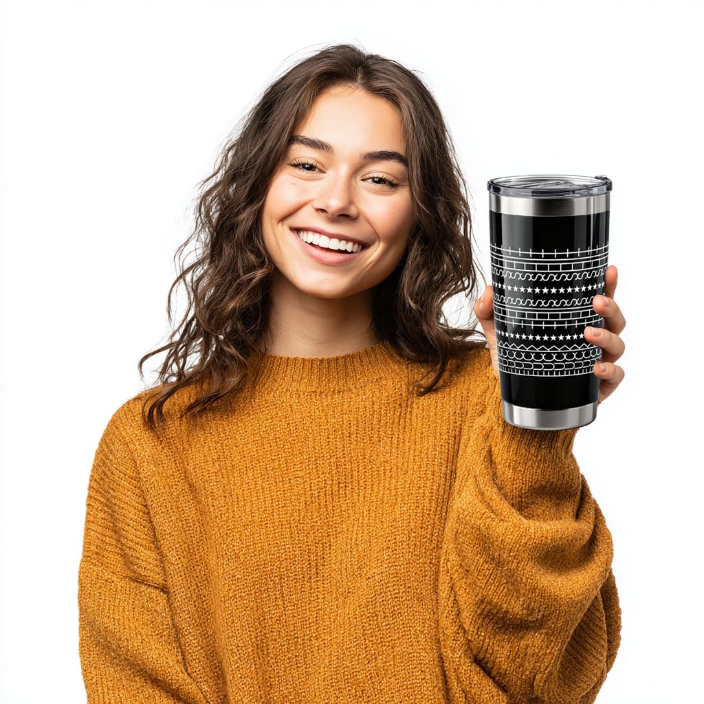 OGGOVIBE Hidden Message Tumbler with straw, convenient on-the-go sipping.