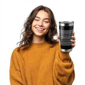 OGGOVIBE Hidden Message Tumbler with straw, convenient on-the-go sipping.