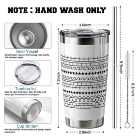 OGGOVIBE Secret message mug lid ensures leak-free travel and office use.