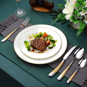 OGORI dining table setup with matching flatware for upscale meals