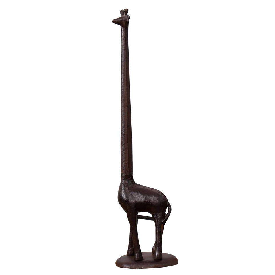 Ogrmar cast iron giraffe paper holder stand adds vintage charm to any room