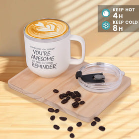 OHATOS humorous soy candle closeup, lighthearted mood boost