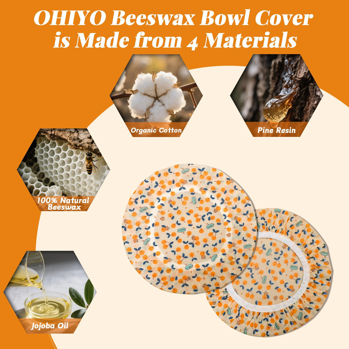 OHIYO eco-friendly alternative to plastic wrap for kitchen storage.