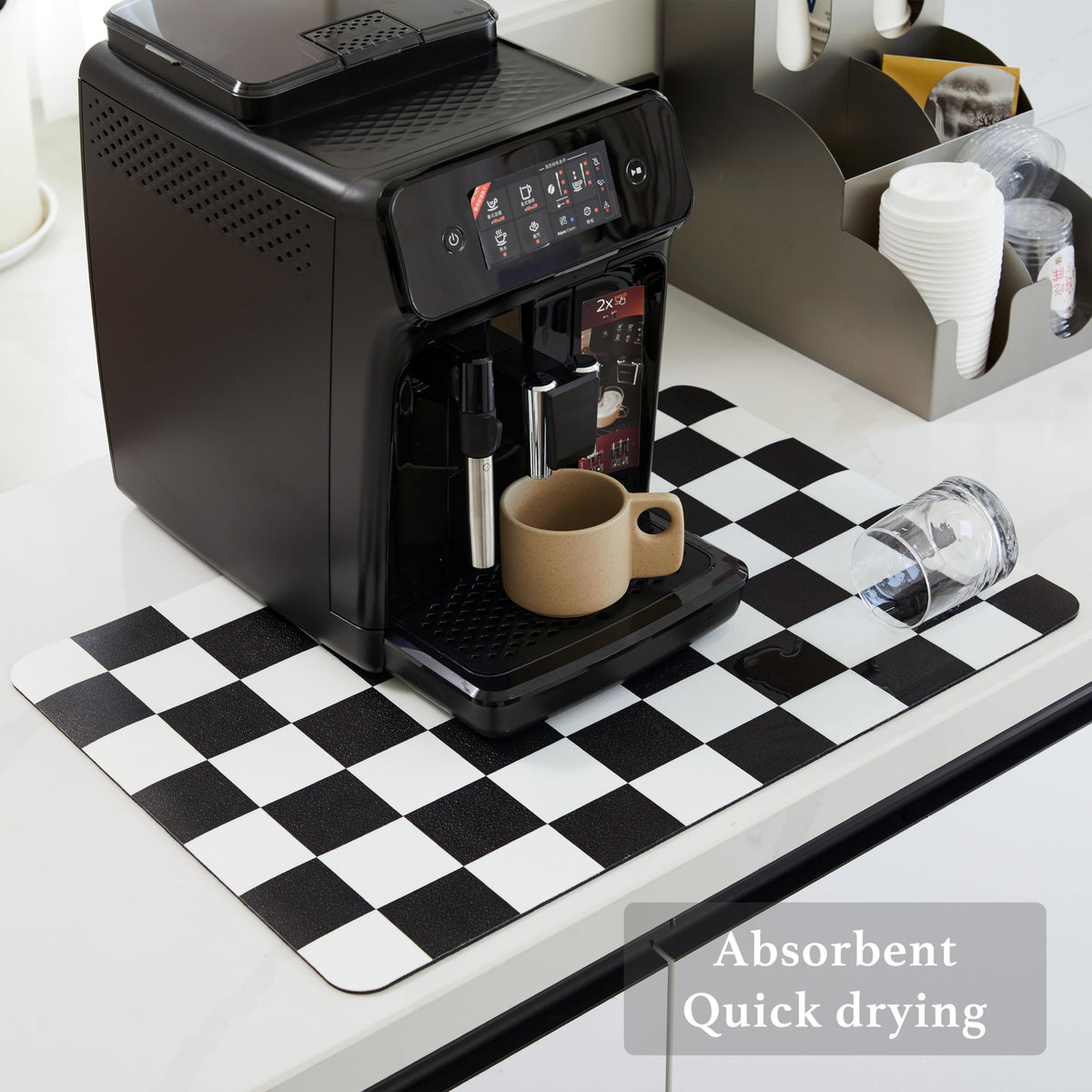 Ohocut colorful checkered design adds a playful, stylish touch.