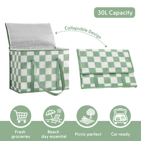 Ohocut insulated bag ready for grocery delivery and temp controlled transport