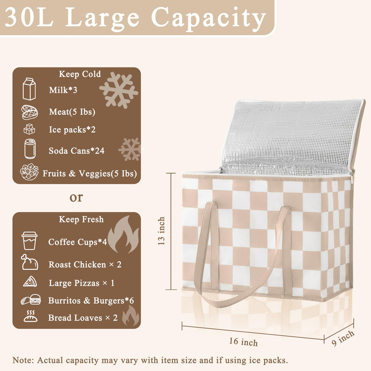 Ohocut temperature-control transport helps keep items fresh during trips.