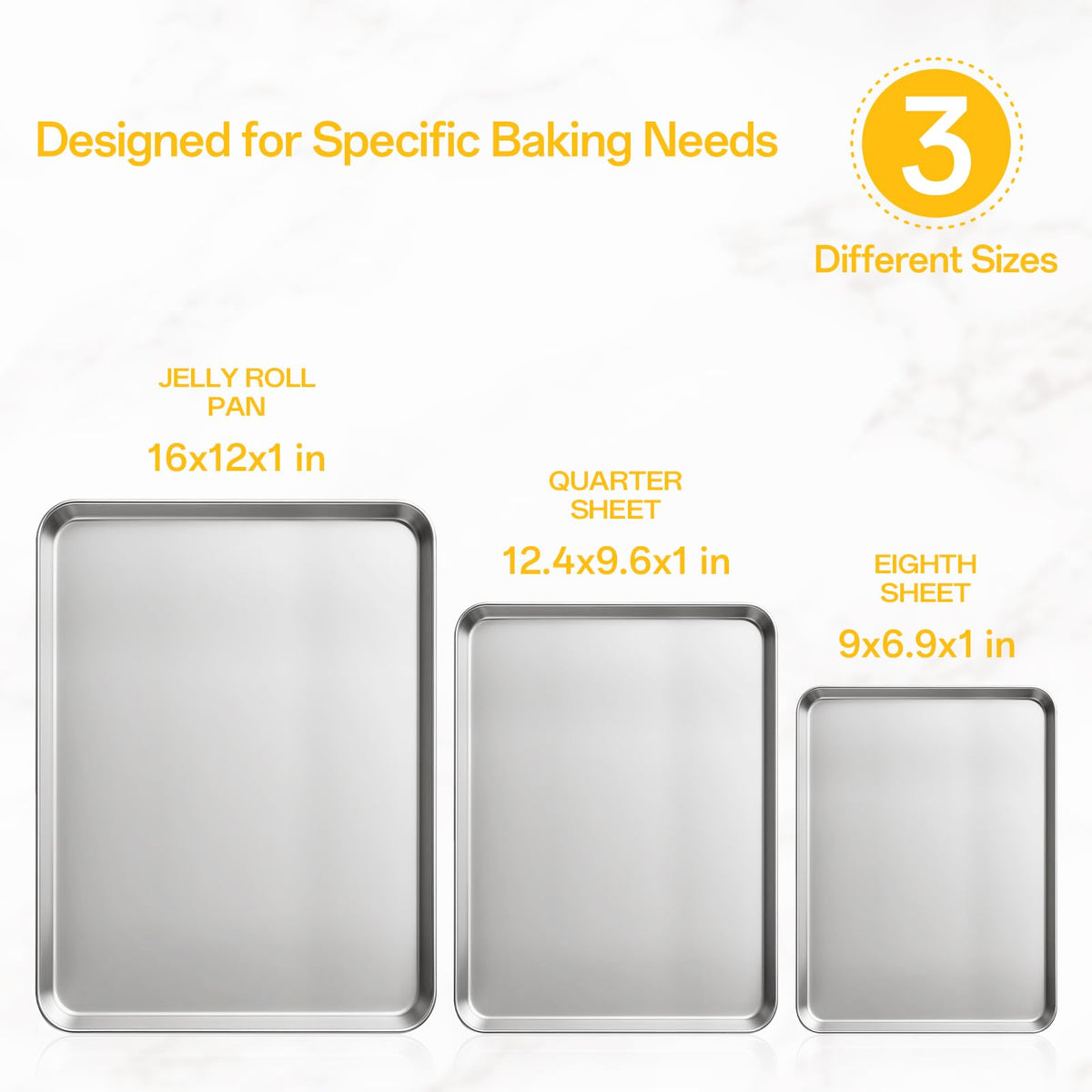 Ohtomber 9x7-inch sheet ideal for cookies and small bakes with even heat.