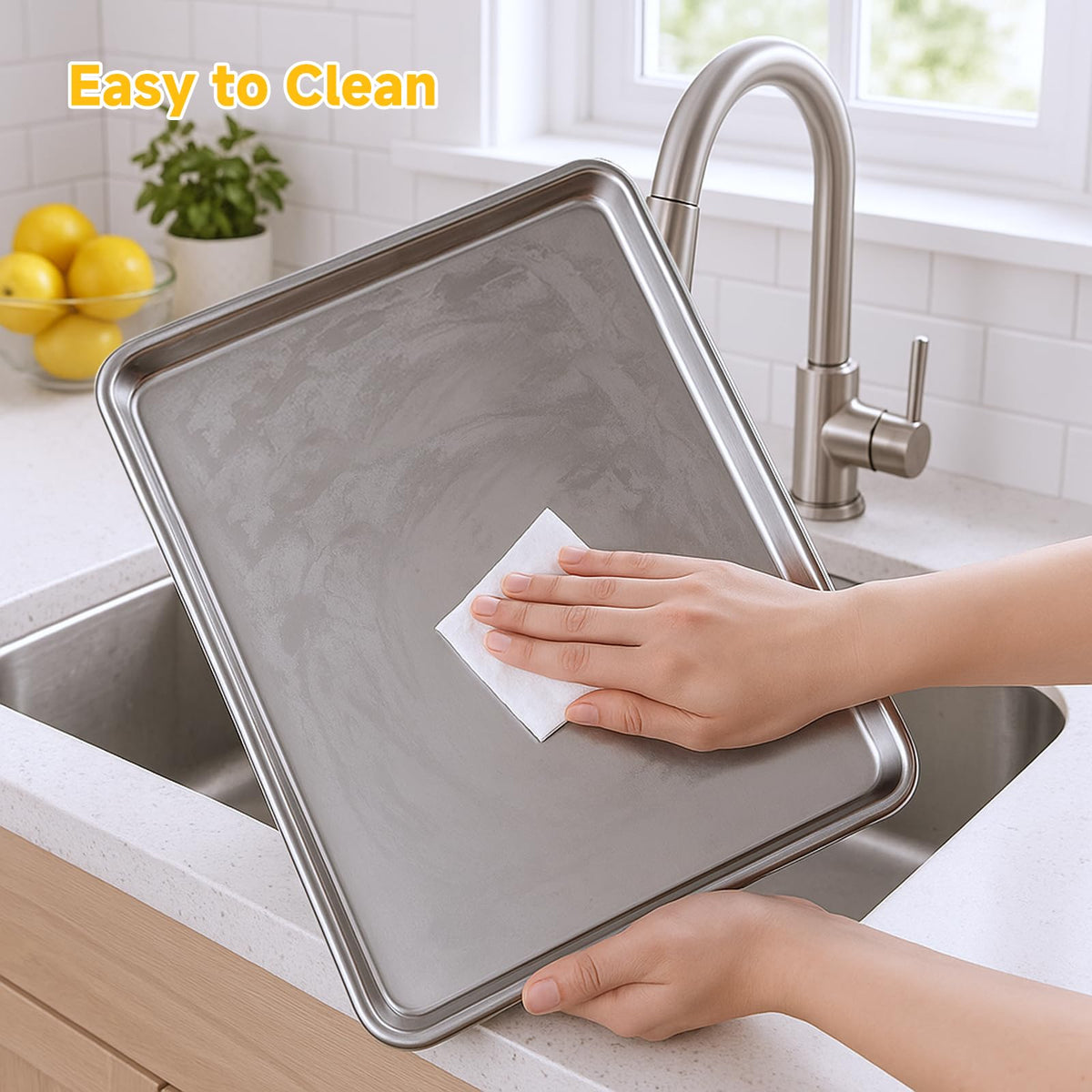 Ohtomber smooth mirror surface reduces sticking and aids release.