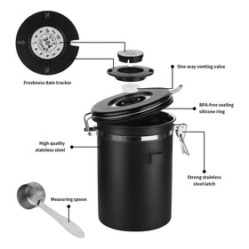 Ohtomber canister sealed lid demonstrating moisture protection