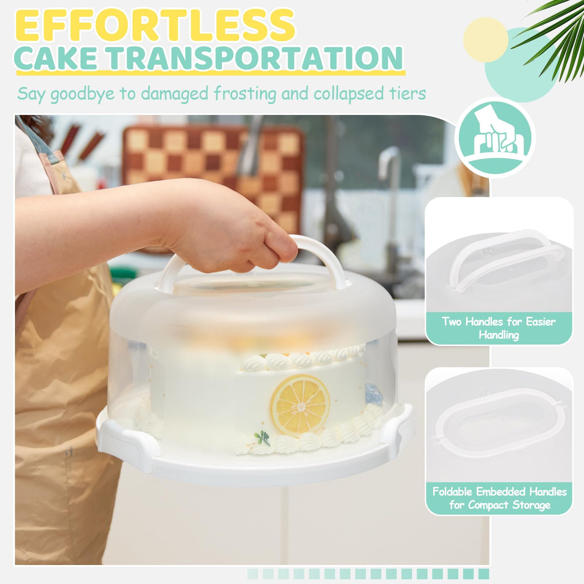 Ohuhu folded-handles design eases carrying and compact storage when not in use.