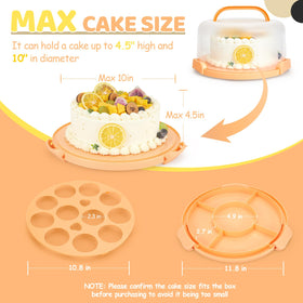 Ohuhu cake stand base diameter highlights room for large cakes.