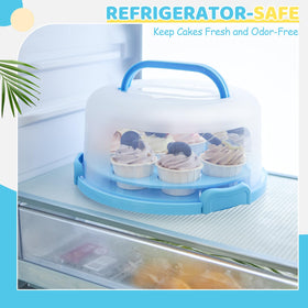 Ohuhu cupcake compartment organizes up to 11 cupcakes.