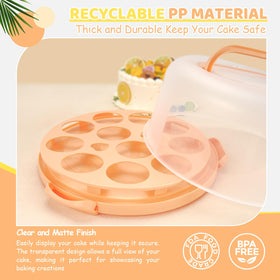 Ohuhu cake stand folding handles ease carrying and storage.