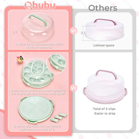 Ohuhu cupcake grid tray keeps fruits and snacks organized.