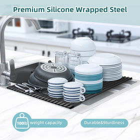 Ohuhu dishwasher-safe silicone surface is easy to clean after drying tasks.
