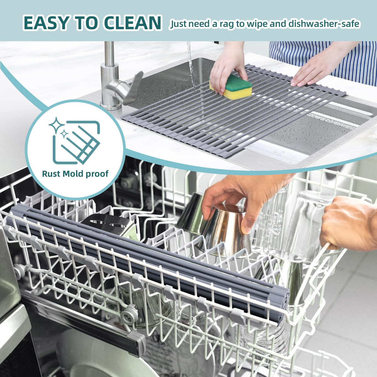Ohuhu multipurpose drying rack doubles as a trivet or produce drying surface.