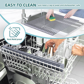 Ohuhu multipurpose kitchen drying mat doubles as a trivet.