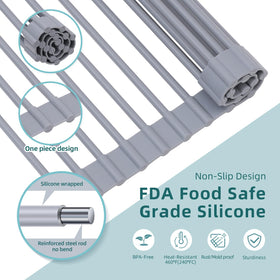 Ohuhu heat-tolerant roll-up rack withstands up to 460°F for hot items