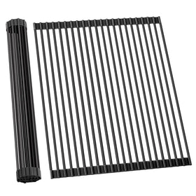 Ohuhu sink drying rack over-sink roll-up keeps counters clear and organized.