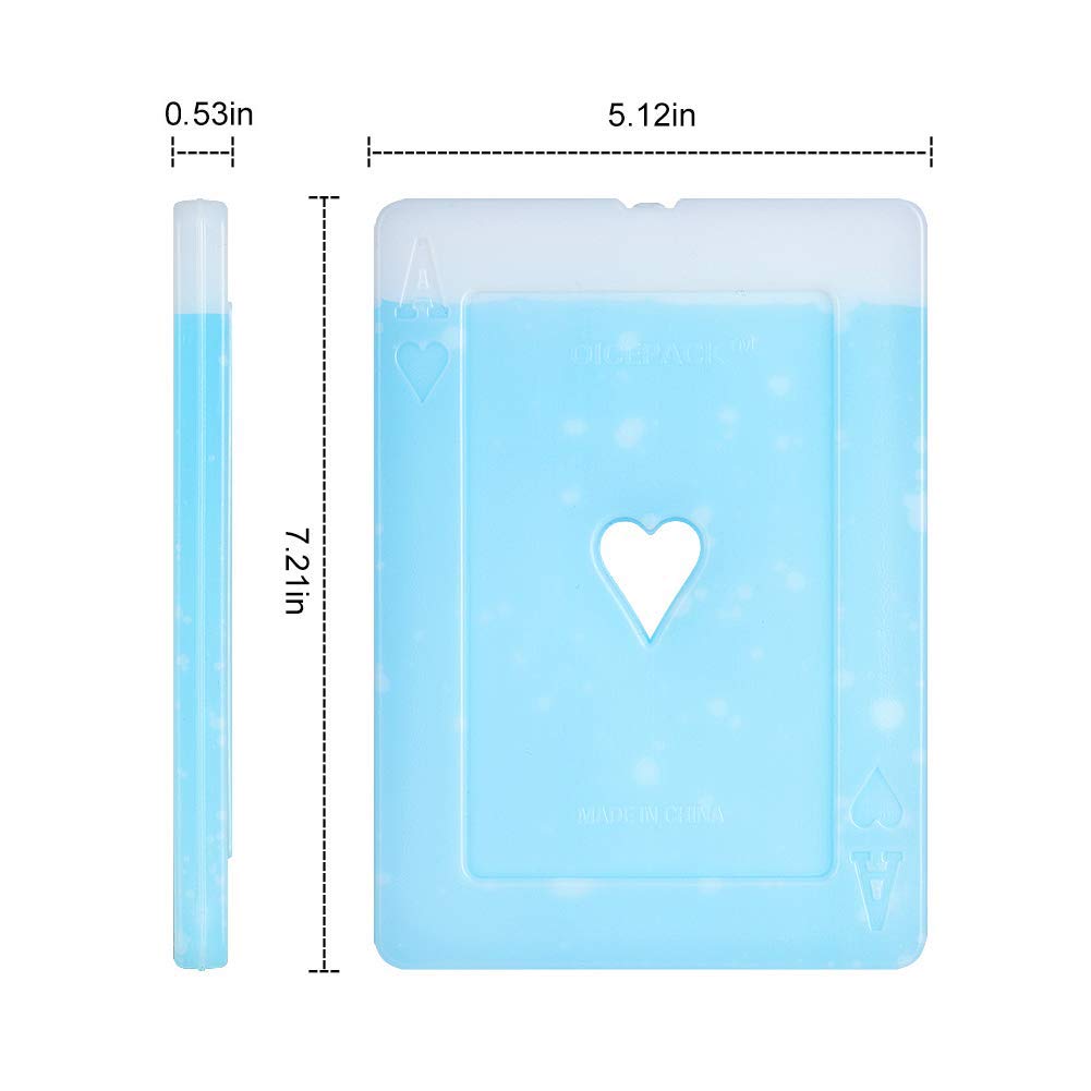 OICEPACK heart poker ice pack, larger contact area for faster cooling.