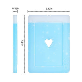 OICEPACK heart poker ice pack, larger contact area for faster cooling.
