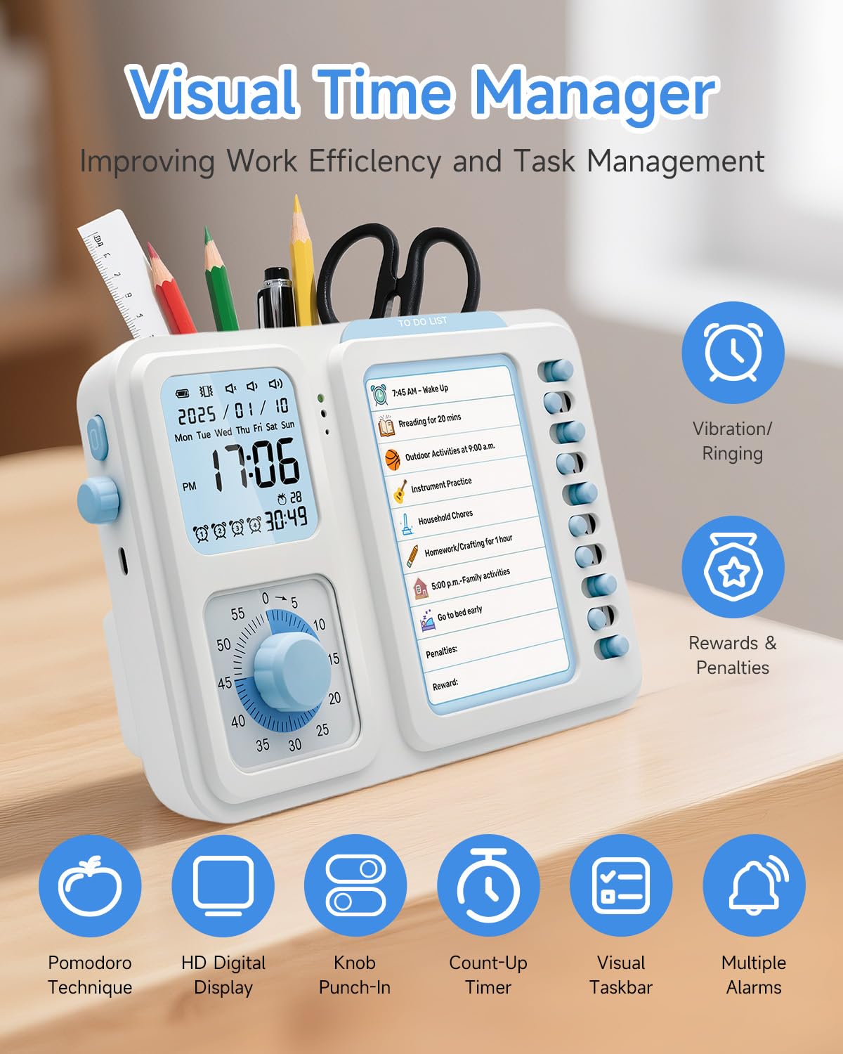 OIJ Visual Timer chore chart at home helps children manage chores calmly