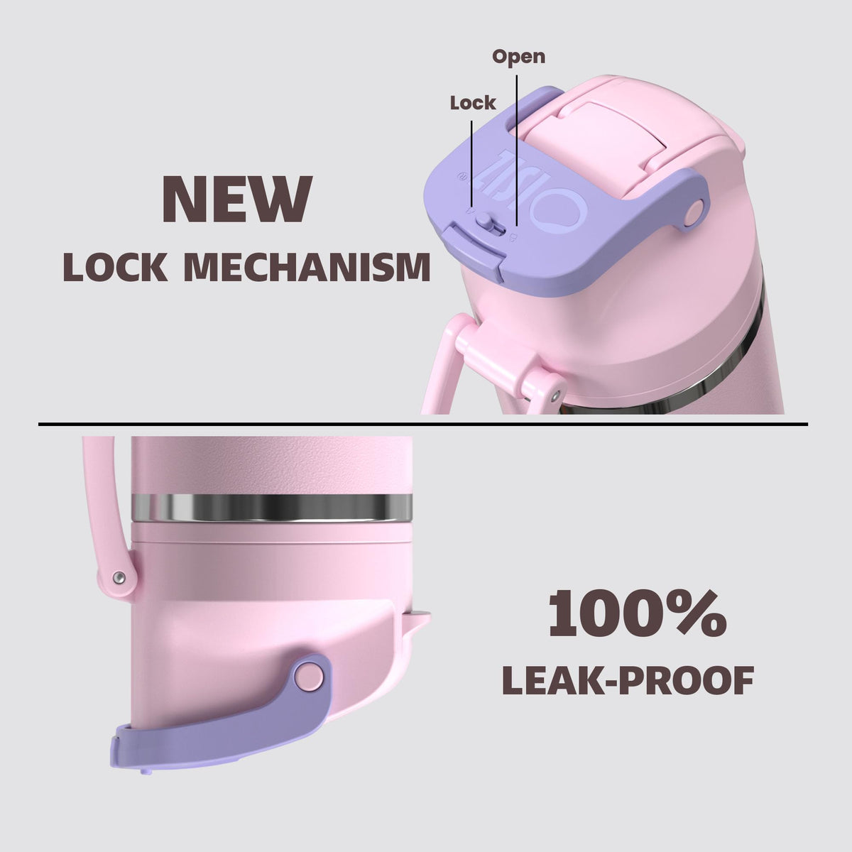 OISIZ 100% leakproof cap ensures spill-free packing in a bag.