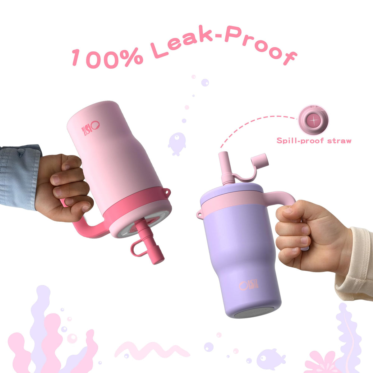 OISIZ tumbler slim profile fits cup holders and backpacks