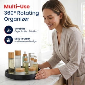 Oizeir 10-inch Lazy Susan helps pantry layouts maximize space and accessibility.