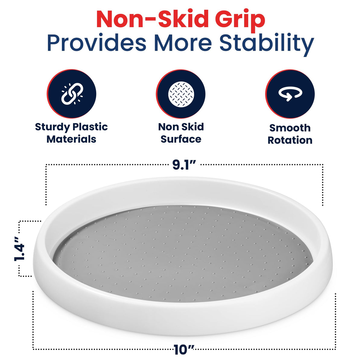 Oizeir Lazy Susan pantry organizer on fridge shelf for quick meals