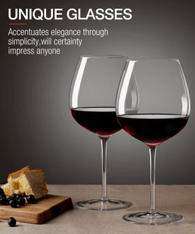OJA 23.5 oz capacity red wine glass — generous pours for tasting sessions