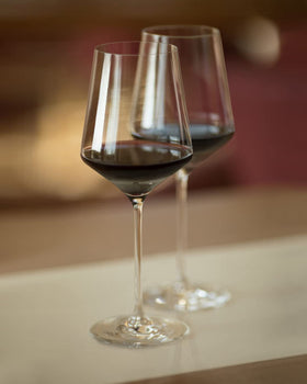 OJA gift-boxed crystal wine glasses ideal for gifting.