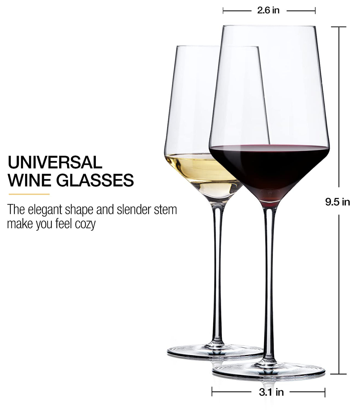 OJA gift-box packaging makes this wine glasses set a ready-made present.