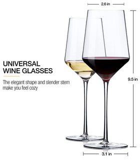 OJA gift-box packaging makes this wine glasses set a ready-made present.